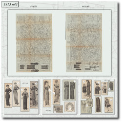 1913 N°43 Sewing patterns...