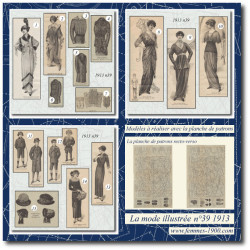 1913 N°39 Sewing patterns...