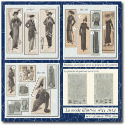1913 N°41 Sewing patterns...