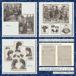 1871 N°1 Sewing patterns A4...