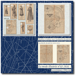 1916 N°45 Sewing patterns...