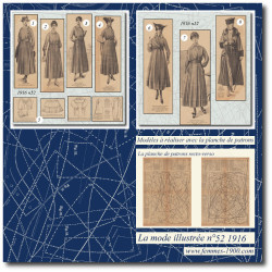 1916 N°52 Sewing patterns...