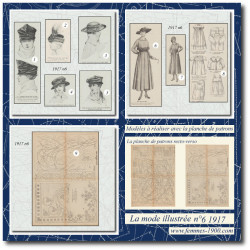 1917 N°6 Patrons A4 La mode...