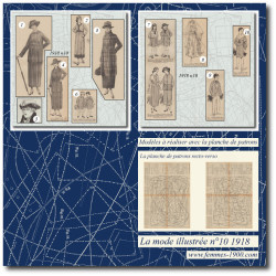 1918 N°10 Sewing patterns...