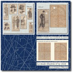 1918 N°14 Sewing patterns...