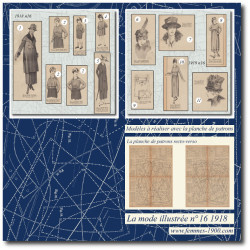 1918 N°16 Sewing patterns...