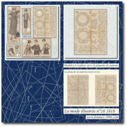 1918 N°18 Sewing patterns...