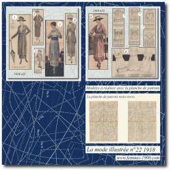 1918 N°22 Sewing patterns...