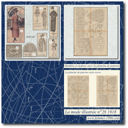 1918 N°28 Sewing patterns...