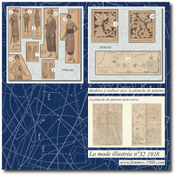 1918 N°32 Sewing patterns...