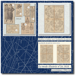 1918 N°34 Sewing patterns...