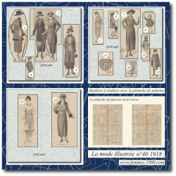 1918 N°40 Sewing patterns...
