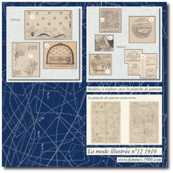 1919 N°12 Sewing patterns...