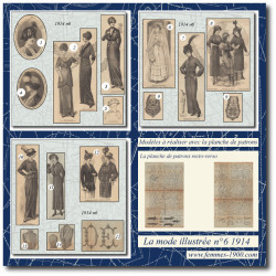 1914 N°6 Patrons A4 La mode...