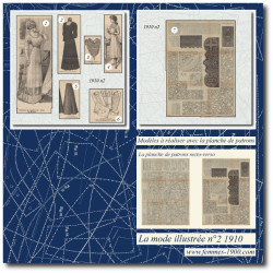 Toilette de mariée en crêpe de Chine de 1910