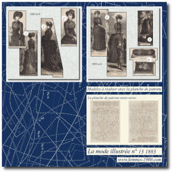 1883 N°13 Sewing patterns...