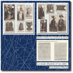 1883 N°16 Sewing patterns...
