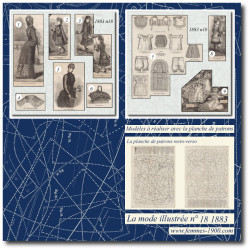 1883 N°18 Sewing patterns...