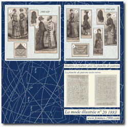 1883 N°20 Sewing patterns...