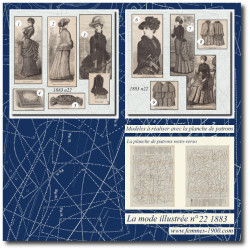 1883 N°22 Sewing patterns...
