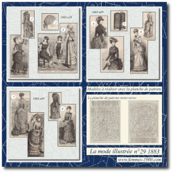 1883 N°29 Sewing patterns...