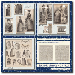 1883 N°31 Sewing patterns...