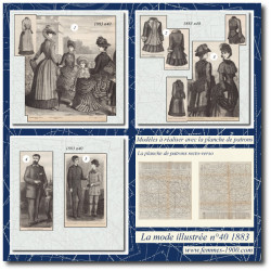 1883 N°40 Sewing patterns...