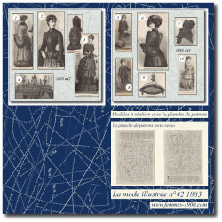1883 N°42 Sewing patterns...