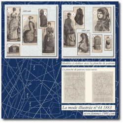 1883 N°44 Sewing patterns...