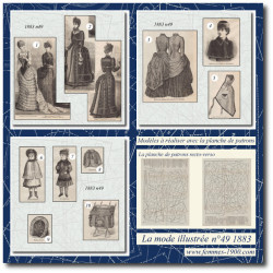 1883 N°49 Sewing patterns...