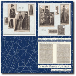 1883 N°51 Sewing patterns...