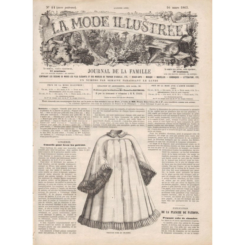 La mode illustrée 1863