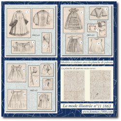 1863 N°11 Patrons A4 La...