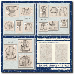 1863 N°13 Patrons A4 La...