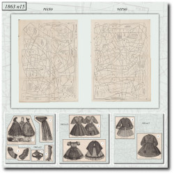 1863 N°15 Sewing patterns...
