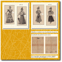 1897 N°8 Patrons A3 La mode...