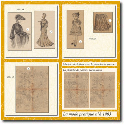 1903 N°8 Patrons A4 La mode...