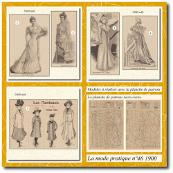 1900 N°46 Sewing patterns...