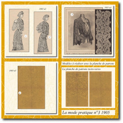 1905 N°3 Sewing patterns A3...