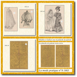 1905 N°9 Patrons A3 La mode...