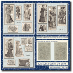 1904 N°5 Patrons A4 La mode...