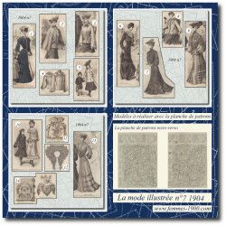 1904 N°7 Patrons A4 La mode...