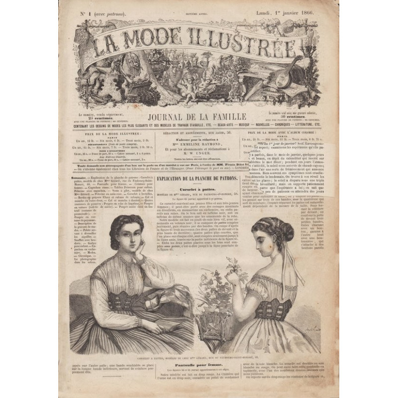 revue la mode illustrée 1866 1