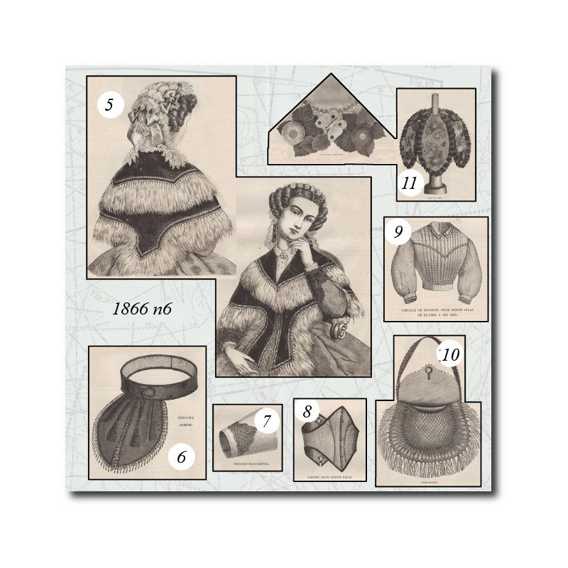 Mantelet-pèlerine pour dame