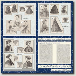1866 N°52 Sewing patterns...