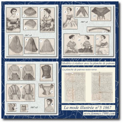 1867 N°5 Sewing patterns A4...