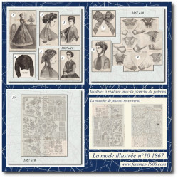 1867 N°10 Sewing patterns...