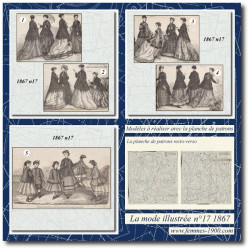 1867 N°17 Sewing patterns...