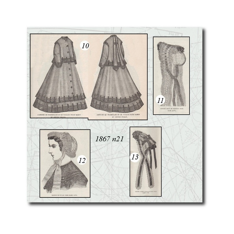 Costume de promenade et de voyage pour dames et jeunes filles