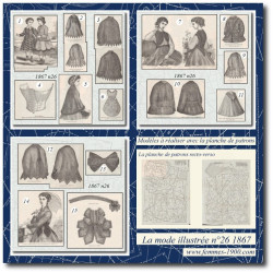 1867 N°26 Sewing patterns...